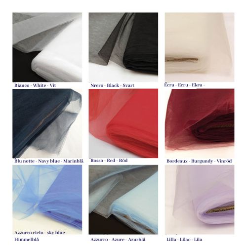 Färgpalett för handskens tyll